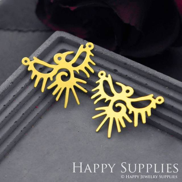 Brass Jewelry Charms, Bird Raw Brass Earring Charms, Brass Jewelry Pendants, Raw Brass Jewelry Findings, Brass Pendants Jewelry Wholesale (RD696)