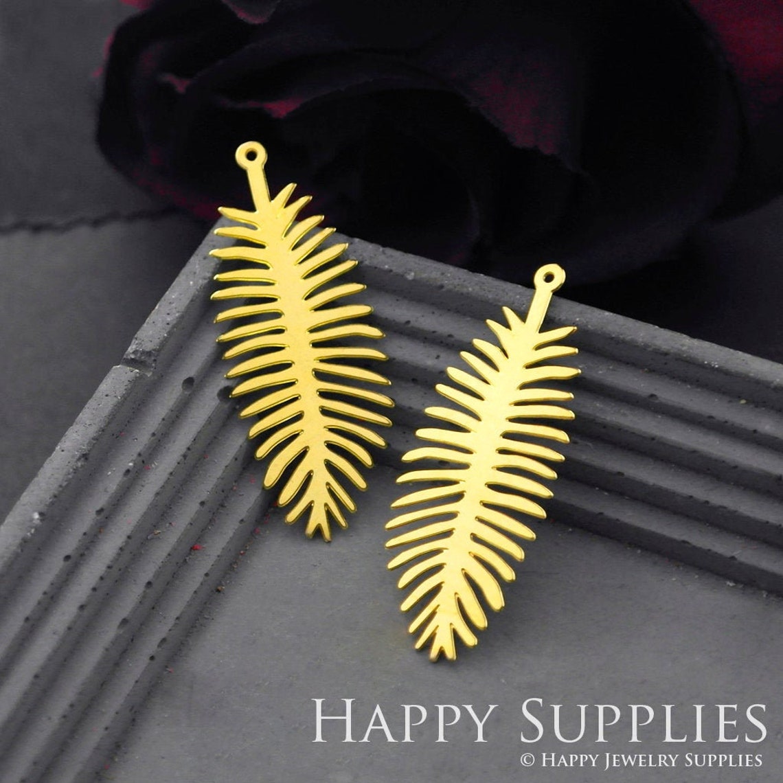 Brass Jewelry Charms, Leaves Raw Brass Earring Charms, Brass Jewelry Pendants, Raw Brass Jewelry Findings, Brass Pendants Jewelry Wholesale (RD711)