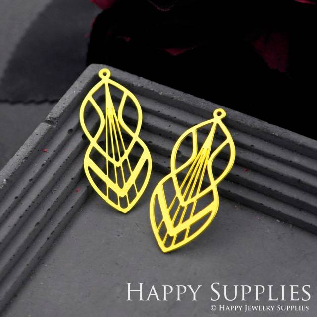 Brass Jewelry Charms, Drop Raw Brass Earring Charms, Brass Jewelry Pendants, Raw Brass Jewelry Findings, Brass Pendants Jewelry Wholesale (RD746)