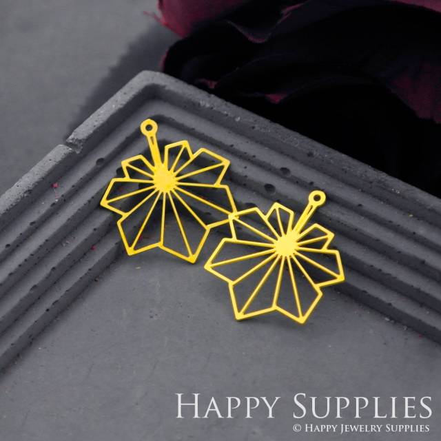 Brass Jewelry Charms, Maple Leaf Raw Brass Earring Charms, Brass Jewelry Pendants, Raw Brass Jewelry Findings, Brass Pendants Jewelry Wholesale (RD681)