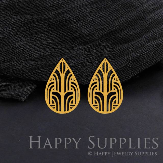 Brass Jewelry Charms, Drop Raw Brass Earring Charms, Brass Jewelry Pendants, Raw Brass Jewelry Findings, Brass Pendants Jewelry Wholesale (RD744)