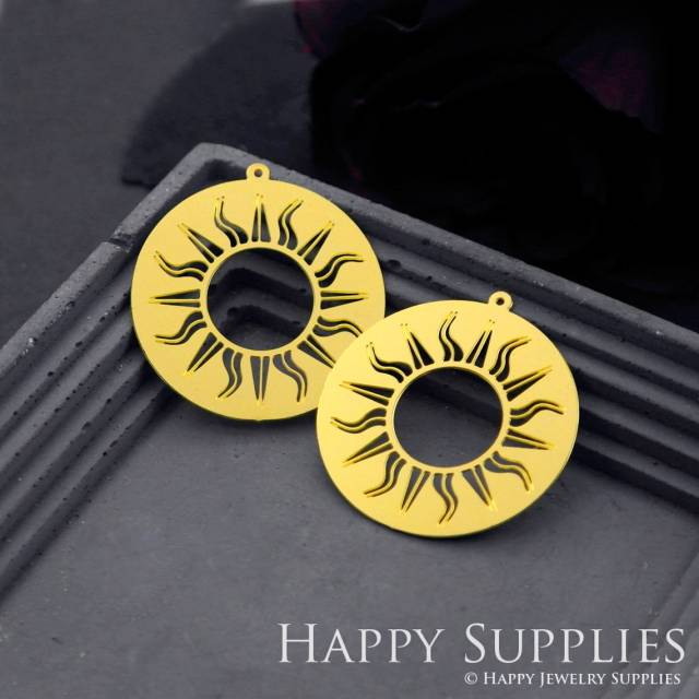 Brass Jewelry Charms, Circle Raw Brass Earring Charms, Brass Jewelry Pendants, Raw Brass Jewelry Findings, Brass Pendants Jewelry Wholesale (RD727)