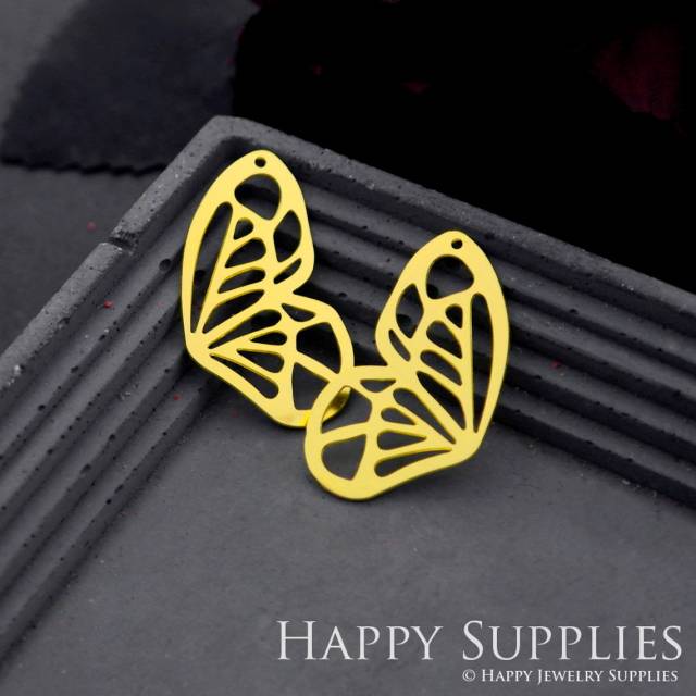 Brass Jewelry Charms, Wing Raw Brass Earring Charms, Brass Jewelry Pendants, Raw Brass Jewelry Findings, Brass Pendants Jewelry Wholesale (RD743)