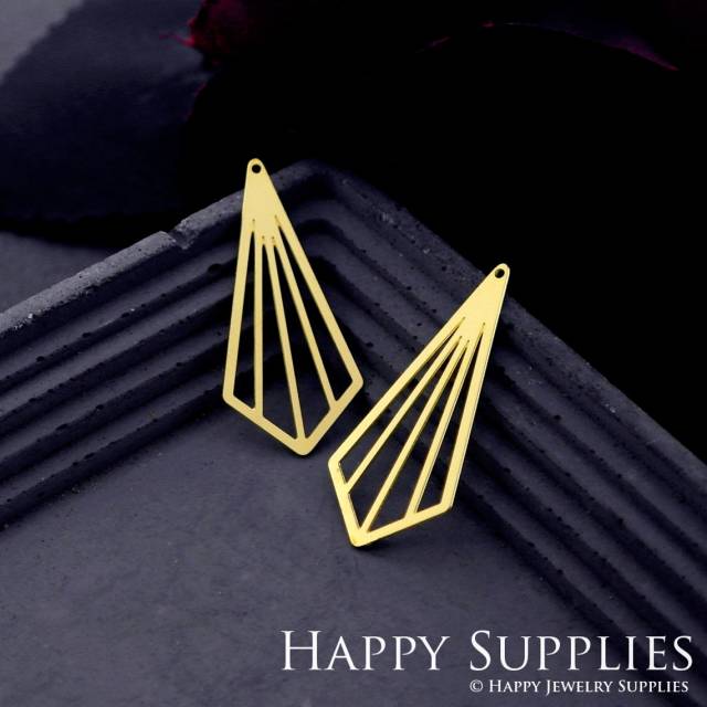 Brass Jewelry Charms, Drop  Raw Brass Earring Charms, Brass Jewelry Pendants, Raw Brass Jewelry Findings, Brass Pendants Jewelry Wholesale (RD787)