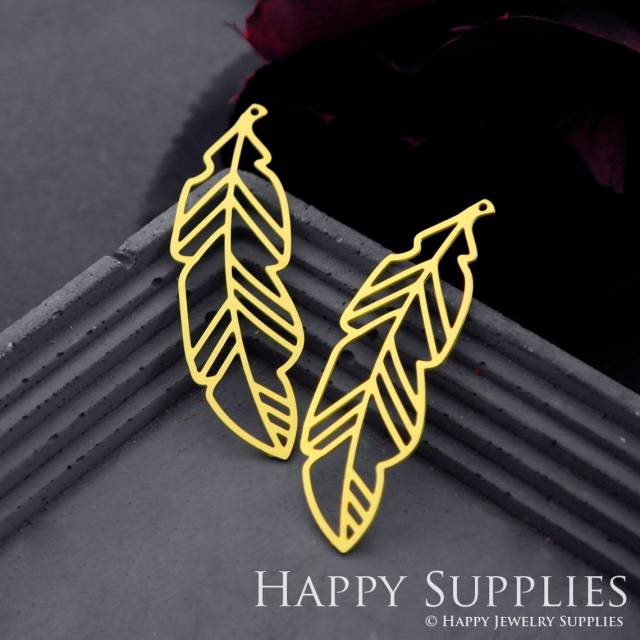 Brass Jewelry Charms, Leaf Raw Brass Earring Charms, Brass Jewelry Pendants, Raw Brass Jewelry Findings, Brass Pendants Jewelry Wholesale (RD829)