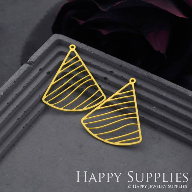 Brass Jewelry Charms, Teardrop Raw Brass Earring Charms, Brass Jewelry Pendants, Raw Brass Jewelry Findings, Brass Pendants Jewelry Wholesale (RD800)