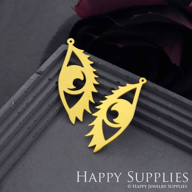 Brass Jewelry Charms,Eye Raw Brass Earring Charms, Brass Jewelry Pendants, Raw Brass Jewelry Findings, Brass Pendants Jewelry Wholesale (RD807)