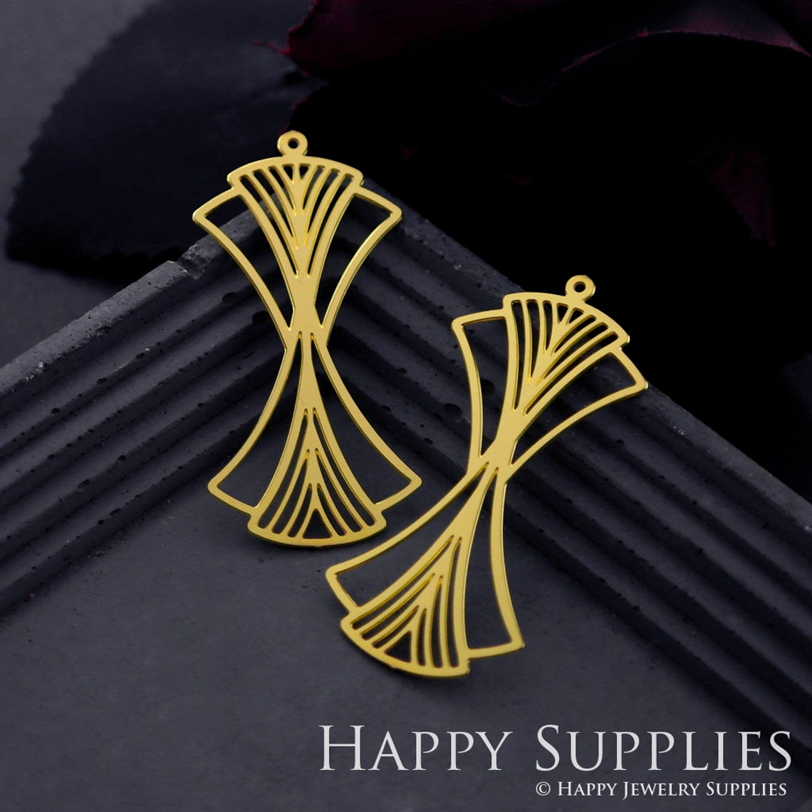 Brass Jewelry Charms, Geometric Raw Brass Earring Charms, Brass Jewelry Pendants, Raw Brass Jewelry Findings, Brass Pendants Jewelry Wholesale (RD858)