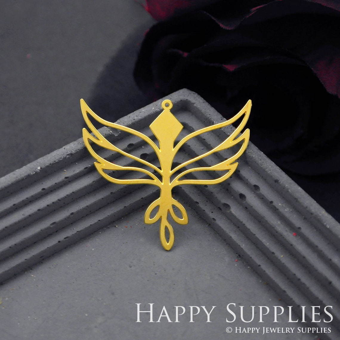 Brass Jewelry Charms, Bird Raw Brass Earring Charms, Brass Jewelry Pendants, Raw Brass Jewelry Findings, Brass Pendants Jewelry Wholesale (RD803)