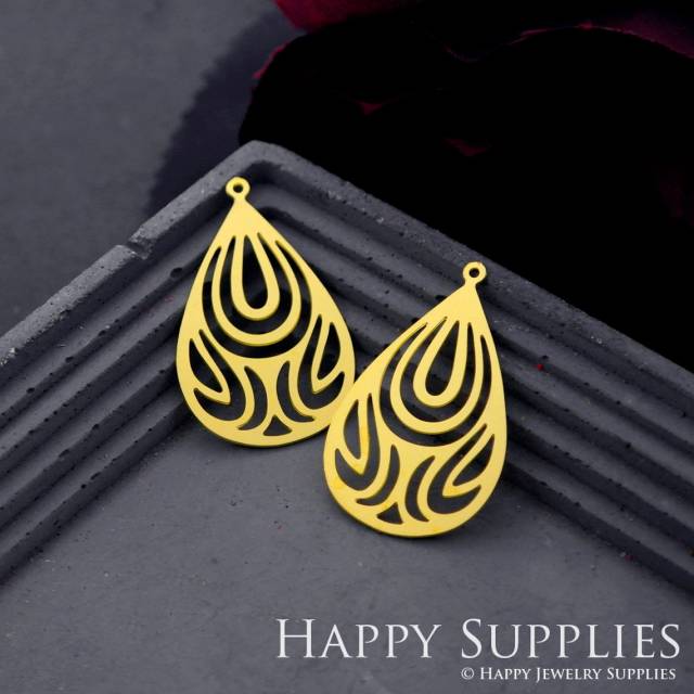 Brass Jewelry Charms, Teardrop Raw Brass Earring Charms, Brass Jewelry Pendants, Raw Brass Jewelry Findings, Brass Pendants Jewelry Wholesale (RD823)