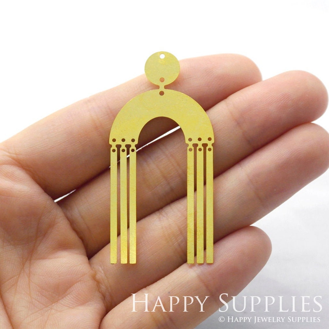 Brass Jewelry Charms, Geometry Raw Brass Earring Charms, Brass Jewelry Pendants, Raw Brass Jewelry Findings, Brass Pendants Jewelry Wholesale (RD901)
