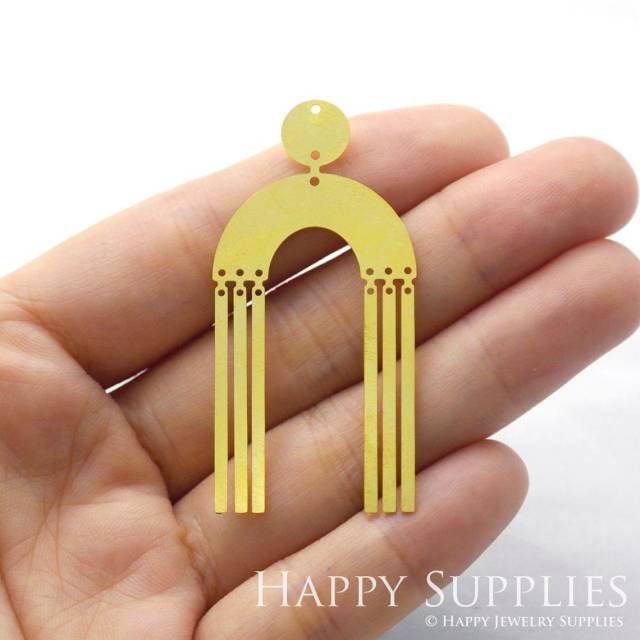 Brass Jewelry Charms, Geometry Raw Brass Earring Charms, Brass Jewelry Pendants, Raw Brass Jewelry Findings, Brass Pendants Jewelry Wholesale (RD901)