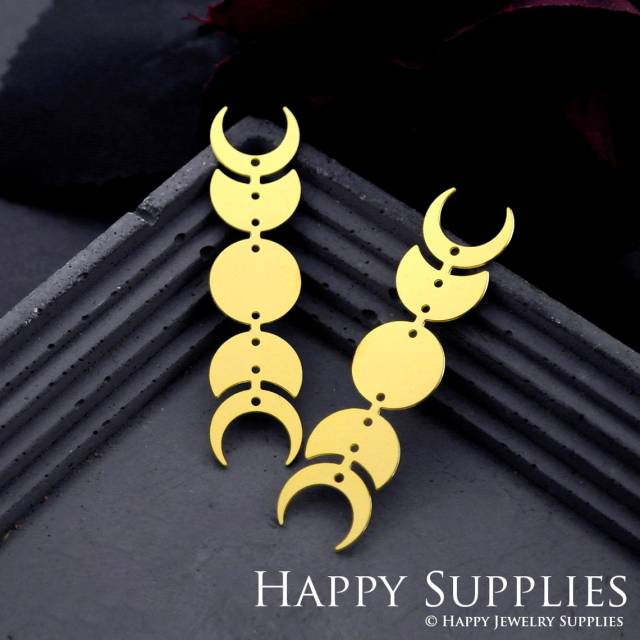 Brass Jewelry Charms, Geometry Raw Brass Earring Charms, Brass Jewelry Pendants, Raw Brass Jewelry Findings, Brass Pendants Jewelry Wholesale (RD880)