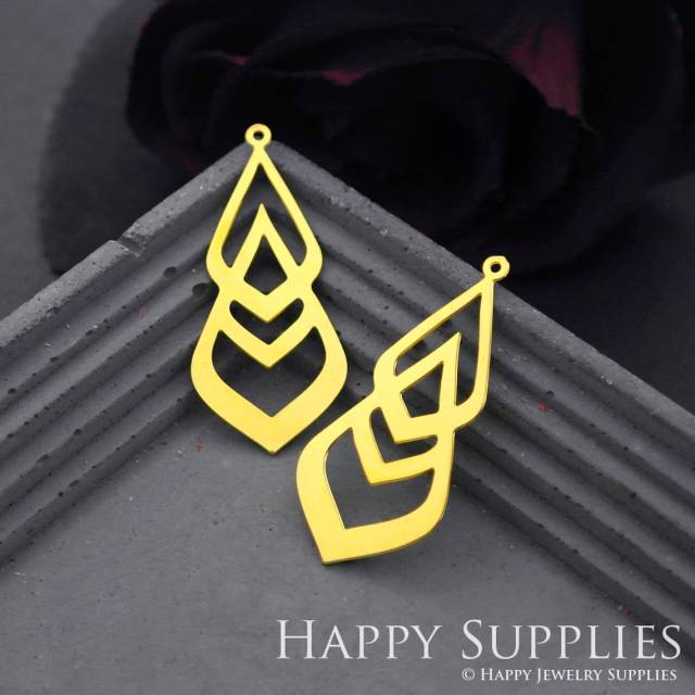 Brass Jewelry Charms, Geometric  Raw Brass Earring Charms, Brass Jewelry Pendants, Raw Brass Jewelry Findings, Brass Pendants Jewelry Wholesale (RD798)