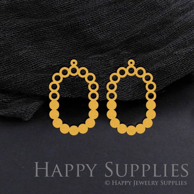 Brass Jewelry Charms, Oval Raw Brass Earring Charms, Brass Jewelry Pendants, Raw Brass Jewelry Findings, Brass Pendants Jewelry Wholesale (RD819)