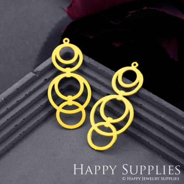 Brass Jewelry Charms, Circles Raw Brass Earring Charms, Brass Jewelry Pendants, Raw Brass Jewelry Findings, Brass Pendants Jewelry Wholesale (RD824)