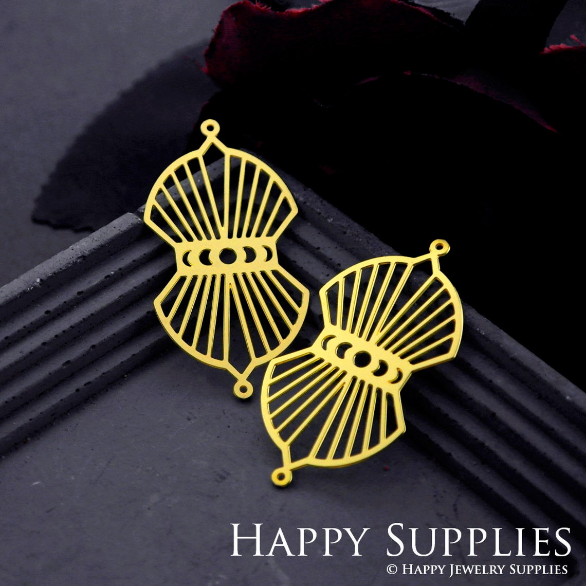Brass Jewelry Charms, Geometric Raw Brass Earring Charms, Brass Jewelry Pendants, Raw Brass Jewelry Findings, Brass Pendants Jewelry Wholesale (RD859)