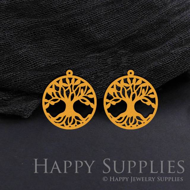 Brass Jewelry Charms, Circle Tree of life Raw Brass Earring Charms, Brass Jewelry Pendants, Raw Brass Jewelry Findings, Brass Pendants Jewelry Wholesale (RD867)