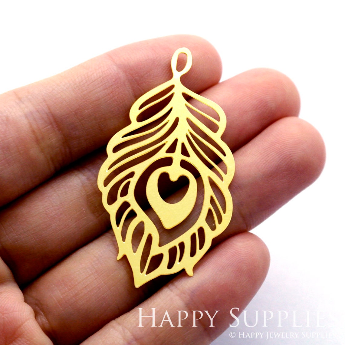 Brass Jewelry Charms, Feather Raw Brass Earring Charms, Brass Jewelry Pendants, Raw Brass Jewelry Findings, Brass Pendants Jewelry Wholesale (RD831)