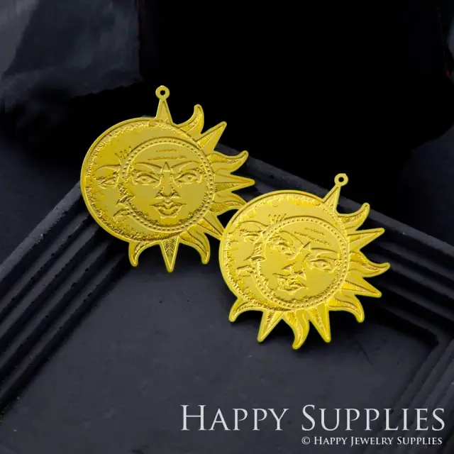 Brass Jewelry Charms, Sun Etched  Raw Brass Earring Charms, Brass Jewelry Pendants, Raw Brass Jewelry Findings, Brass Pendants Jewelry Wholesale (RD927)