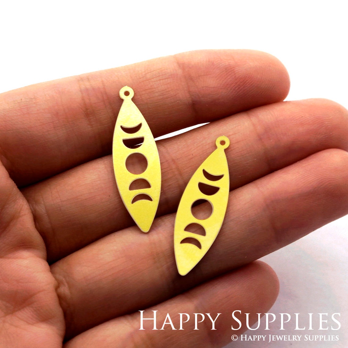Brass Jewelry Charms, Moon Phases Raw Brass Earring Charms, Brass Jewelry Pendants, Raw Brass Jewelry Findings, Brass Pendants Jewelry Wholesale (RD997)