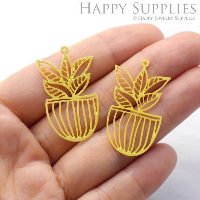 Brass Jewelry Charms, Leaves Raw Brass Earring Charms, Brass Jewelry Pendants, Raw Brass Jewelry Findings, Brass Pendants Jewelry Wholesale (RD942)