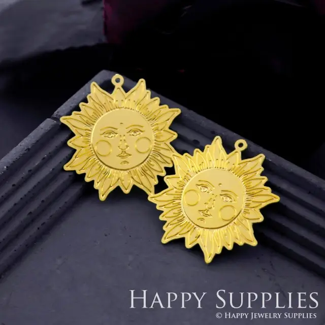 Brass Jewelry Charms, Sun Etched Raw Brass Earring Charms, Brass Jewelry Pendants, Raw Brass Jewelry Findings, Brass Pendants Jewelry Wholesale (RD931)