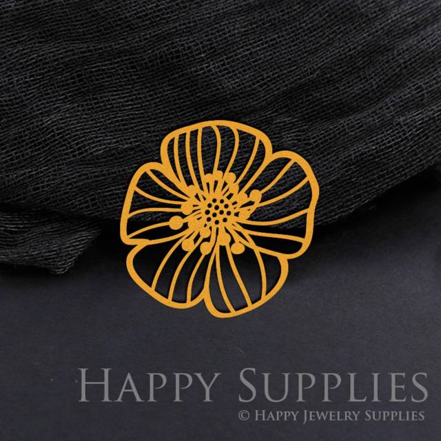 Brass Jewelry Charms,  Flower Raw Brass Earring Charms, Brass Jewelry Pendants, Raw Brass Jewelry Findings, Brass Pendants Jewelry Wholesale (RD988)
