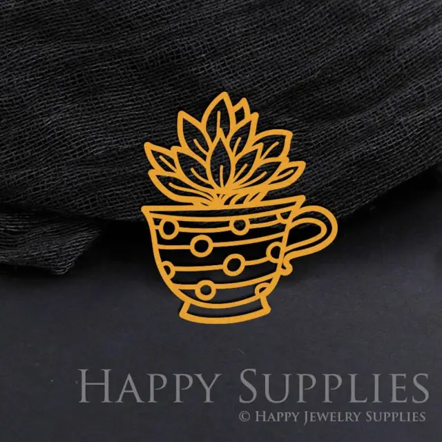 Brass Jewelry Charms, Lotus Raw Brass Earring Charms, Brass Jewelry Pendants, Raw Brass Jewelry Findings, Brass Pendants Jewelry Wholesale (RD983)