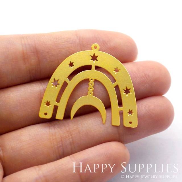 Brass Jewelry Charms, Star Raw Brass Earring Charms, Brass Jewelry Pendants, Raw Brass Jewelry Findings, Brass Pendants Jewelry Wholesale (RD1072)