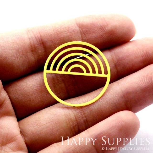 Brass Jewelry Charms, Round Raw Brass Earring Charms, Brass Jewelry Pendants, Raw Brass Jewelry Findings, Brass Pendants Jewelry Wholesale (RD1176)