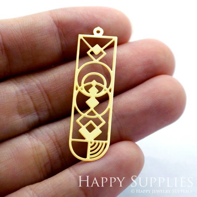 Brass Jewelry Charms, Geometry Raw Brass Earring Charms, Brass Jewelry Pendants, Raw Brass Jewelry Findings, Brass Pendants Jewelry Wholesale (RD1313)