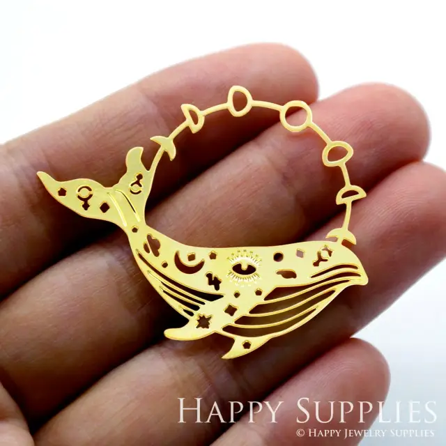 Brass Jewelry Charms,Dolphin Raw Brass Earring Charms, Brass Jewelry Pendants, Raw Brass Jewelry Findings, Brass Pendants Jewelry Wholesale (RD1506)