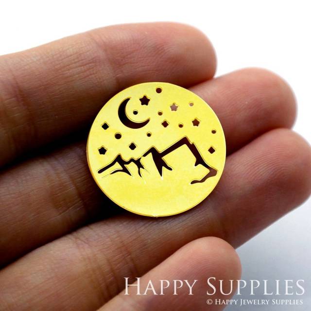 Brass Jewelry Charms, Circle Raw Brass Earring Charms, Brass Jewelry Pendants, Raw Brass Jewelry Findings, Brass Pendants Jewelry Wholesale (RD1450)