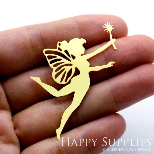 Brass Jewelry Charms, Angel Raw Brass Earring Charms, Brass Jewelry Pendants, Raw Brass Jewelry Findings, Brass Pendants Jewelry Wholesale (RD1510)