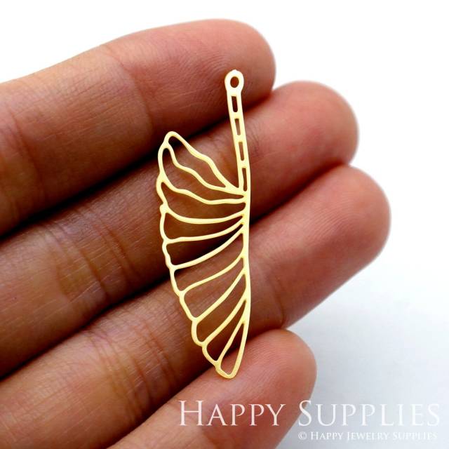 Brass Jewelry Charms, Leaves Raw Brass Earring Charms, Brass Jewelry Pendants, Raw Brass Jewelry Findings, Brass Pendants Jewelry Wholesale (RD1557)