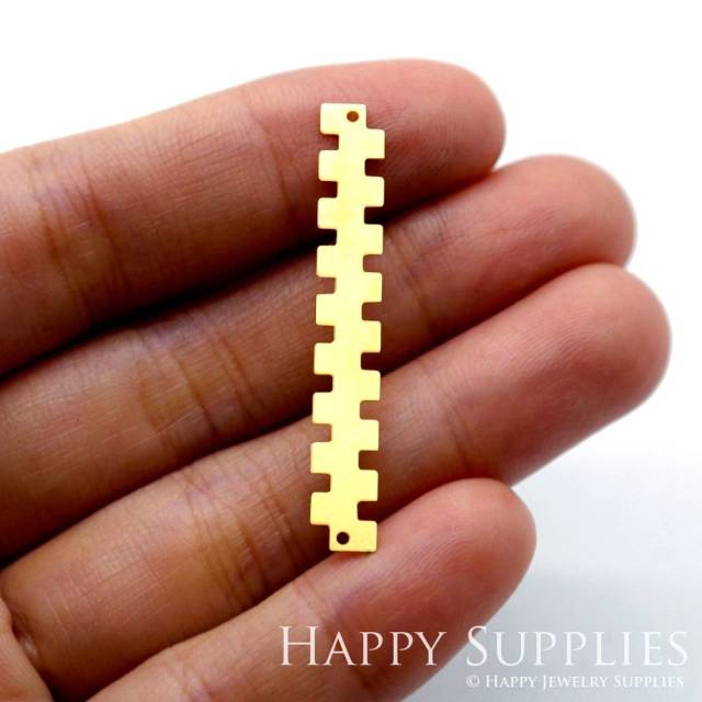 Brass Jewelry Charms,   Link Bar Geometric Raw Brass Earring Charms, Brass Jewelry Pendants, Raw Brass Jewelry Findings, Brass Pendants Jewelry Wholesale (RD1573)