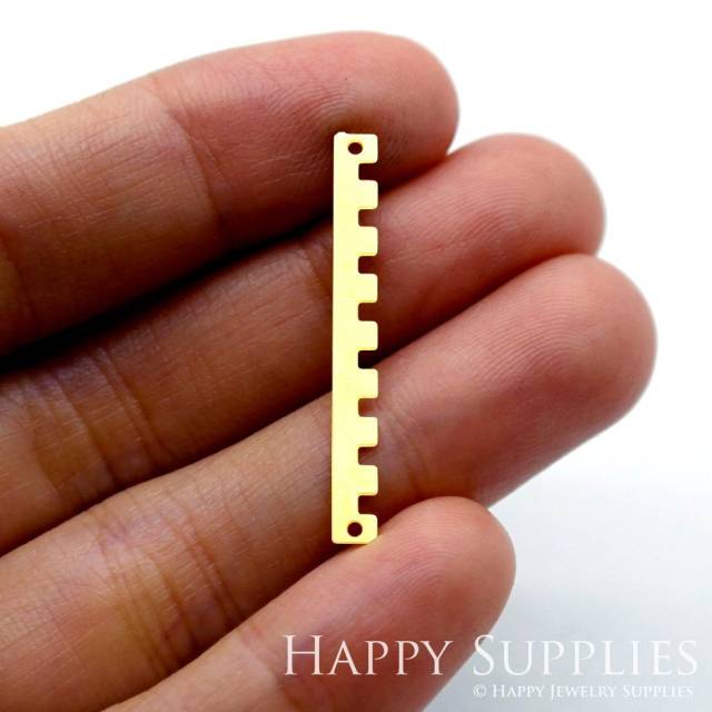 Brass Jewelry Charms,  Link Bar Geometric Raw Brass Earring Charms, Brass Jewelry Pendants, Raw Brass Jewelry Findings, Brass Pendants Jewelry Wholesale (RD1575)