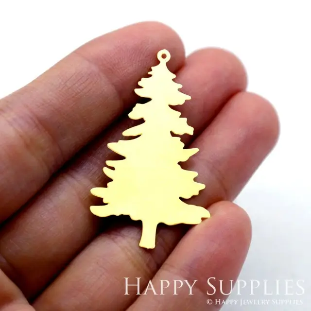 Brass Jewelry Charms, Christmas tree Raw Brass Earring Charms, Brass Jewelry Pendants, Raw Brass Jewelry Findings, Brass Pendants Jewelry Wholesale (RD1546)