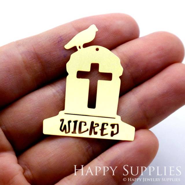 Brass Jewelry Charms, Coffin Raw Brass Earring Charms, Brass Jewelry Pendants, Raw Brass Jewelry Findings, Brass Pendants Jewelry Wholesale (RD1538)