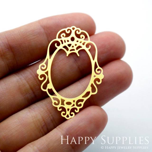 Brass Jewelry Charms, Oval Raw Brass Earring Charms, Brass Jewelry Pendants, Raw Brass Jewelry Findings, Brass Pendants Jewelry Wholesale (RD1511)