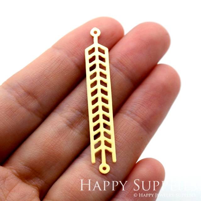 Brass Jewelry Charms, Link Bar Geometric Raw Brass Earring Charms, Brass Jewelry Pendants, Raw Brass Jewelry Findings, Brass Pendants Jewelry Wholesale (RD1591)