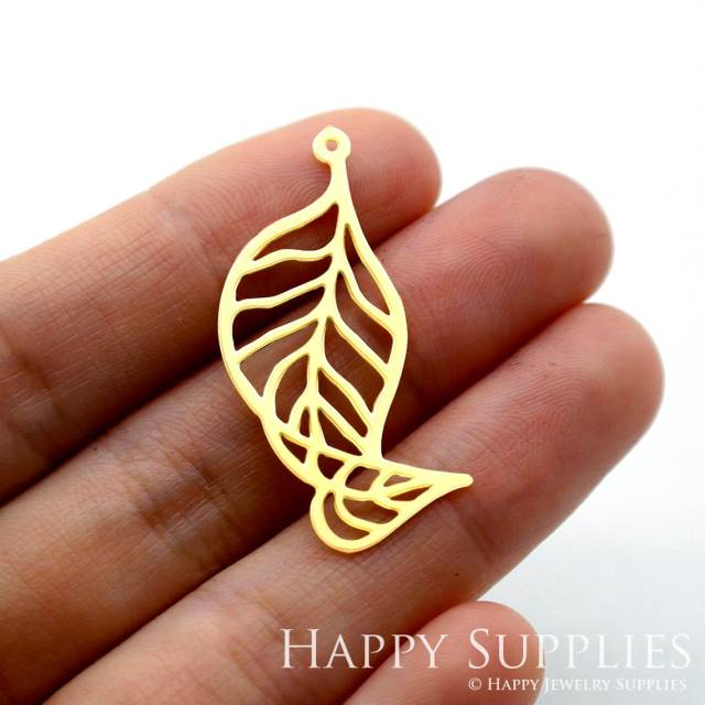 Brass Jewelry Charms, Leaf Raw Brass Earring Charms, Brass Jewelry Pendants, Raw Brass Jewelry Findings, Brass Pendants Jewelry Wholesale (RD1598)