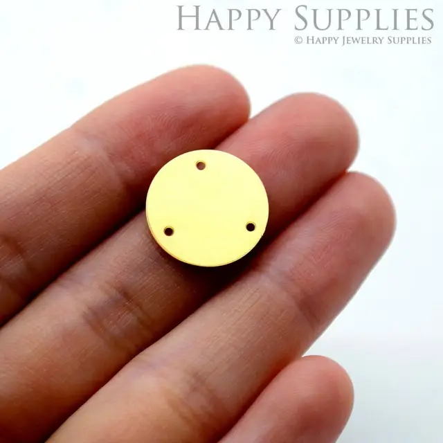 Brass Jewelry Charms, Round Raw Brass Earring Charms, Brass Jewelry Pendants, Raw Brass Jewelry Findings, Brass Pendants Jewelry Wholesale (RD1594)