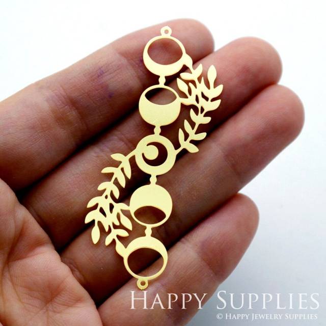 Brass Jewelry Charms, Moon Phases Raw Brass Earring Charms, Brass Jewelry Pendants, Raw Brass Jewelry Findings, Brass Pendants Jewelry Wholesale (RD1528)