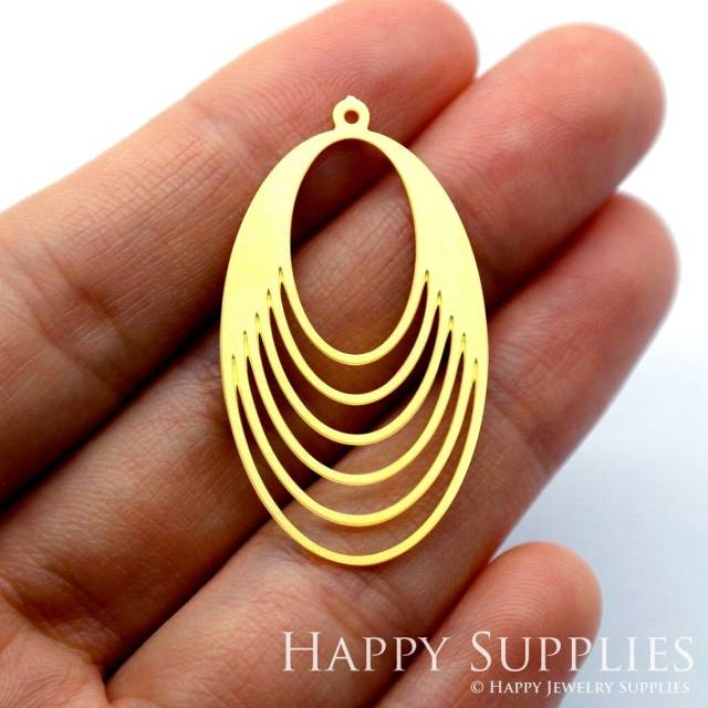 Brass Jewelry Charms, Oval Raw Brass Earring Charms, Brass Jewelry Pendants, Raw Brass Jewelry Findings, Brass Pendants Jewelry Wholesale (RD1628)