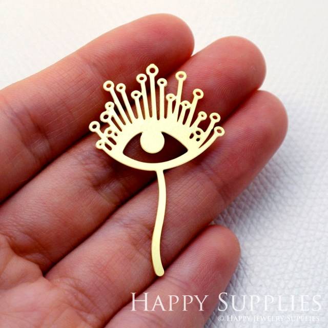 Brass Jewelry Charms, Dandelion Raw Brass Earring Charms, Brass Jewelry Pendants, Raw Brass Jewelry Findings, Brass Pendants Jewelry Wholesale (RD1649)