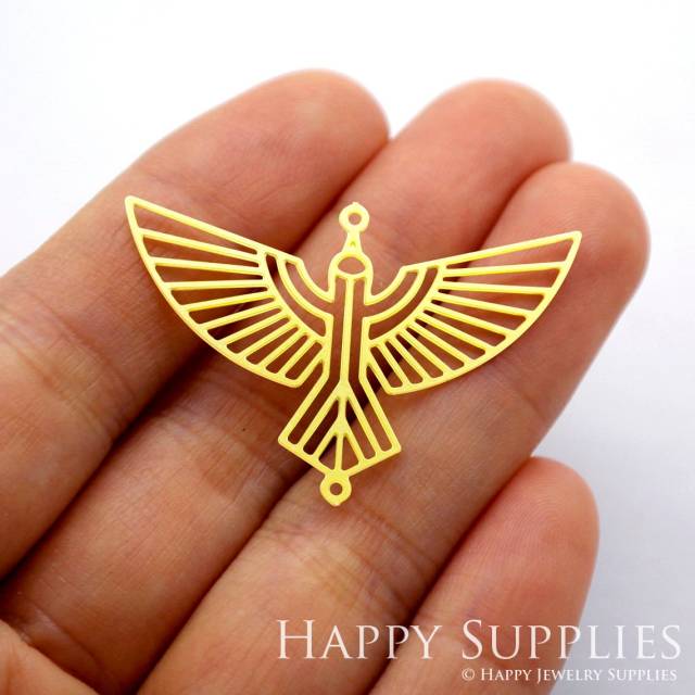 Brass Jewelry Charms, Geometric Eagle Raw Brass Earring Charms, Brass Jewelry Pendants, Raw Brass Jewelry Findings, Brass Pendants Jewelry Wholesale (RD1732)