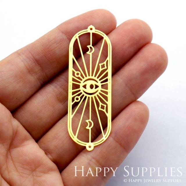 Brass Jewelry Charms, Oval Raw Brass Earring Charms, Brass Jewelry Pendants, Raw Brass Jewelry Findings, Brass Pendants Jewelry Wholesale (RD1763)