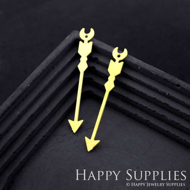 Brass Jewelry Charms, Arrow Raw Brass Earring Charms, Brass Jewelry Pendants, Raw Brass Jewelry Findings, Brass Pendants Jewelry Wholesale (RD1789)